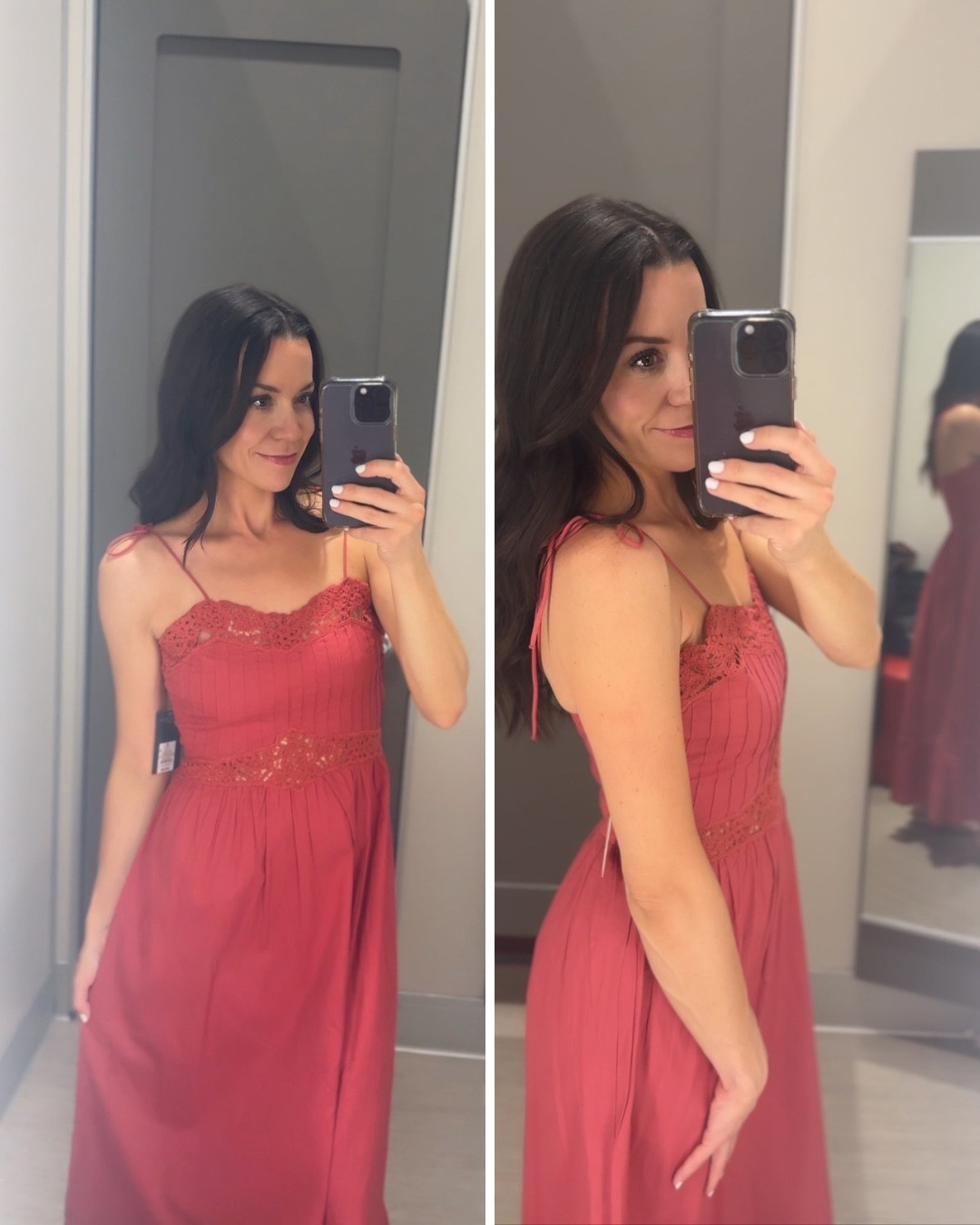 This color is gorgeous! A Lace Cami Midi A-Line Dress that has the prettiest details: dainty tie string straps and lace cut outs. Great length and material!

#LTKmomlife #LTKSeasonal #LTKMothersDay