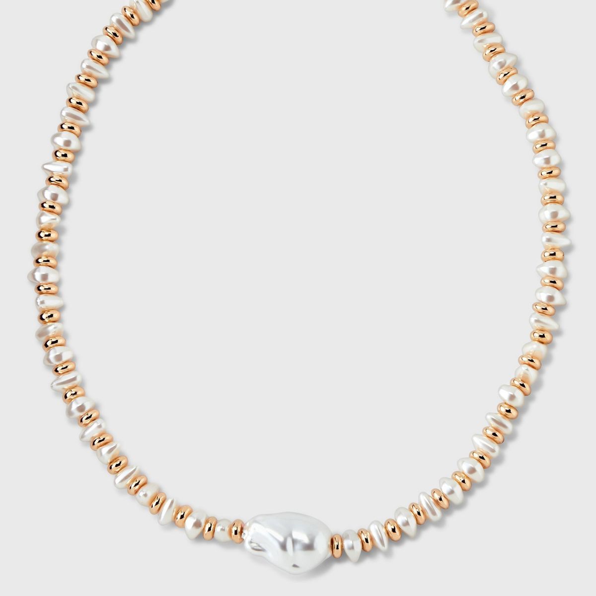 Organic Pearl Beaded Pendant Necklace - A New Day™ | Target