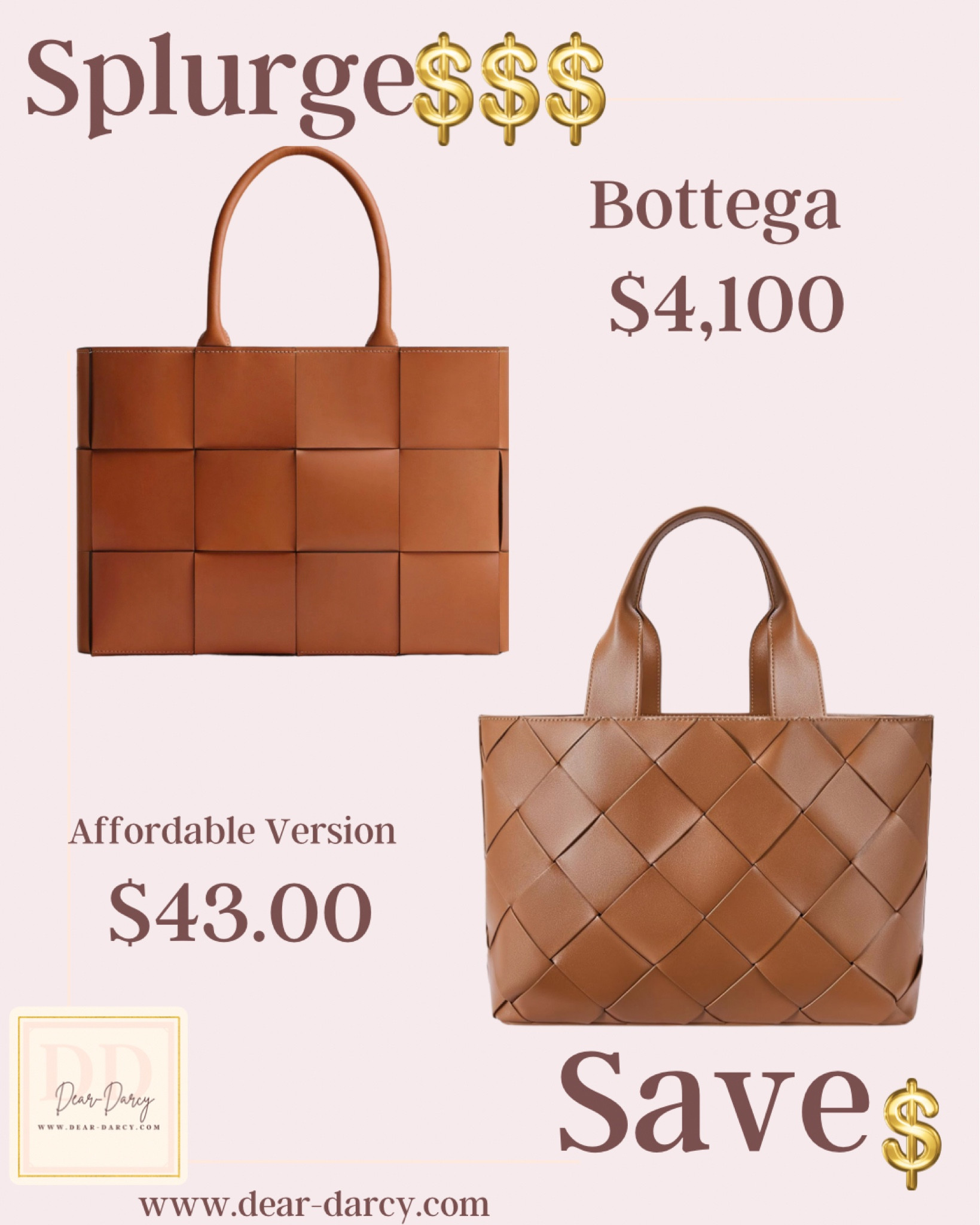 🚨 Splurge or save

Nothing like a beautiful designer bag and if you have the budget I highly recommend the splurge, their investment pieces that are worth it!

But if it’s not in the budget here’s a great option that won’t break the bank at $45 yet is only inspired by the designer bag.
Great quality for the price



#LTKItBag #LTKStyleTip #LTKFindsUnder50