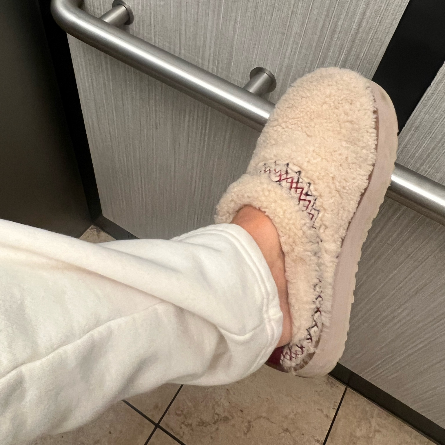 The most comfyyyyyy winter slipper 🥿🔥❄️ Be sure to size down bc these babies stretch and will feel more loose!!!
Normally size 10 but got size 9 :) 

#LTKGiftGuide #LTKover40 #LTKshoecrush