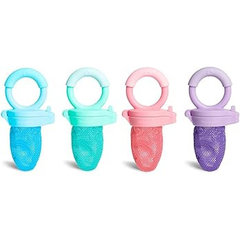 Munchkin® Fresh Food Feeder, 4 Pack, Blue/Green/Coral/Purple | Amazon (US)