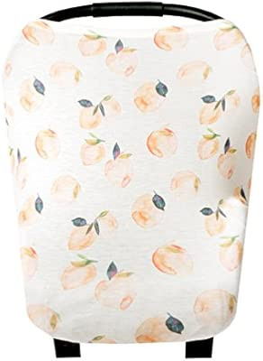 Baby Car Seat Cover Canopy and Nursing Cover Multi-Use Stretchy 5 in 1 Gift"Caroline" by Copper P... | Amazon (US)