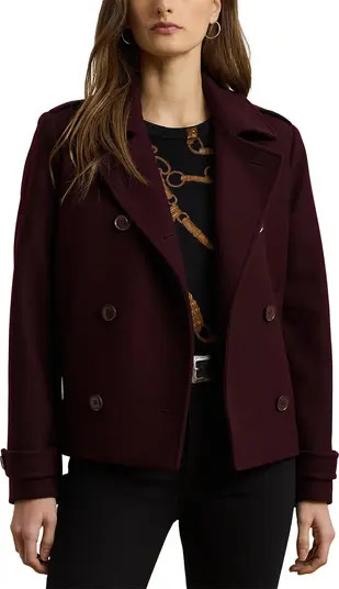 Double Breasted Wool Blend Twill Jacket | Nordstrom