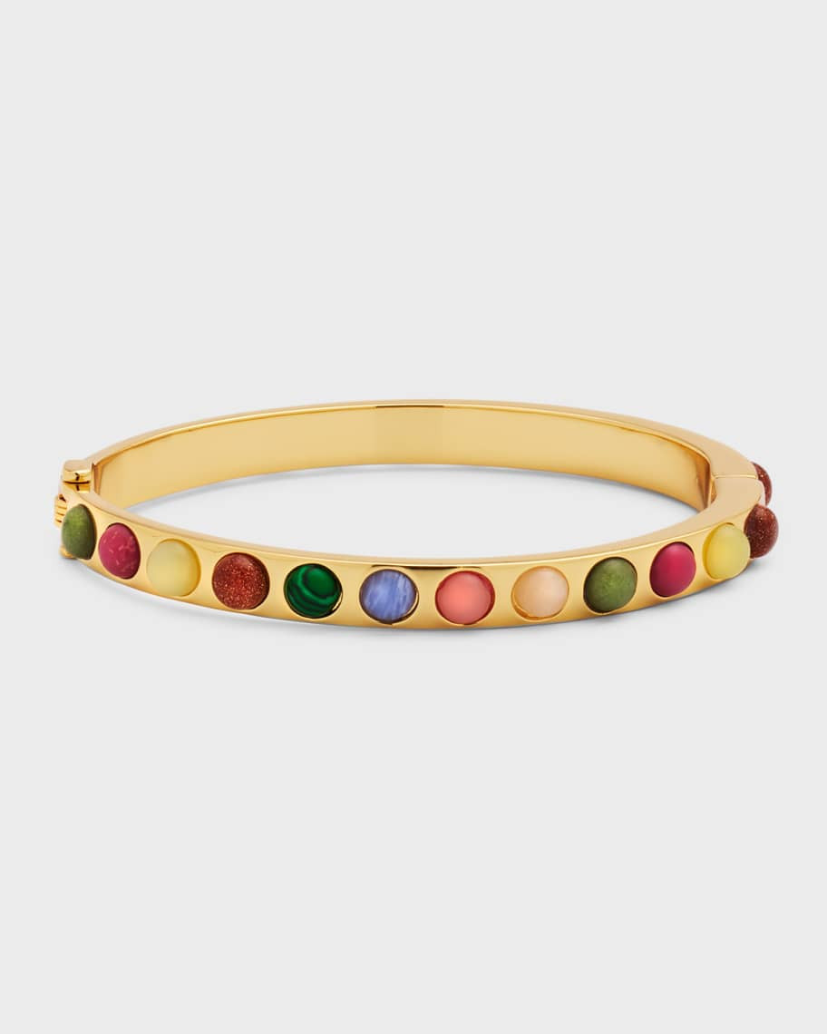 Mignonne Gavigan Petra Gold-Tone Semi-Precious Stone Cuff | Neiman Marcus