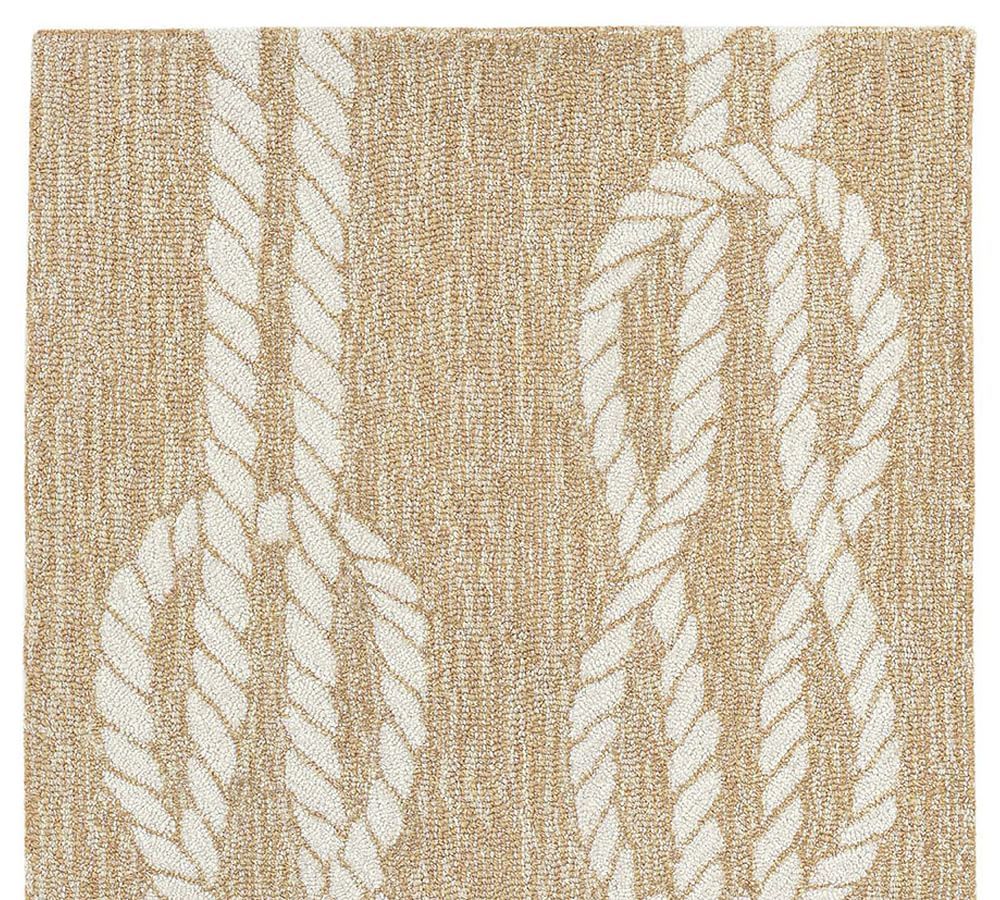Nautical Rope Outdoor Rug | Pottery Barn (US)