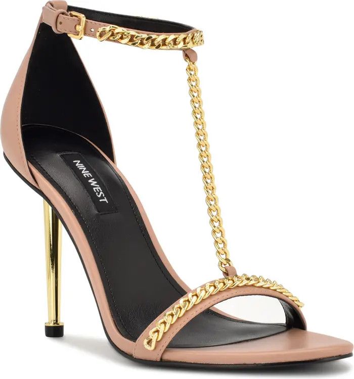Nine West Ropes T-Strap Sandal | Pink Heels | Pink Shoes | Spring Outfits 2023 | Nordstrom