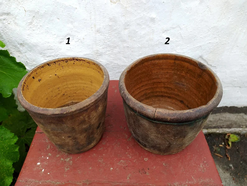 Very Old Antique Ancient Clay Pot Vessels - Easter Bread Form Paskivnyks #25. Rustic Primitives D... | Etsy (Global)