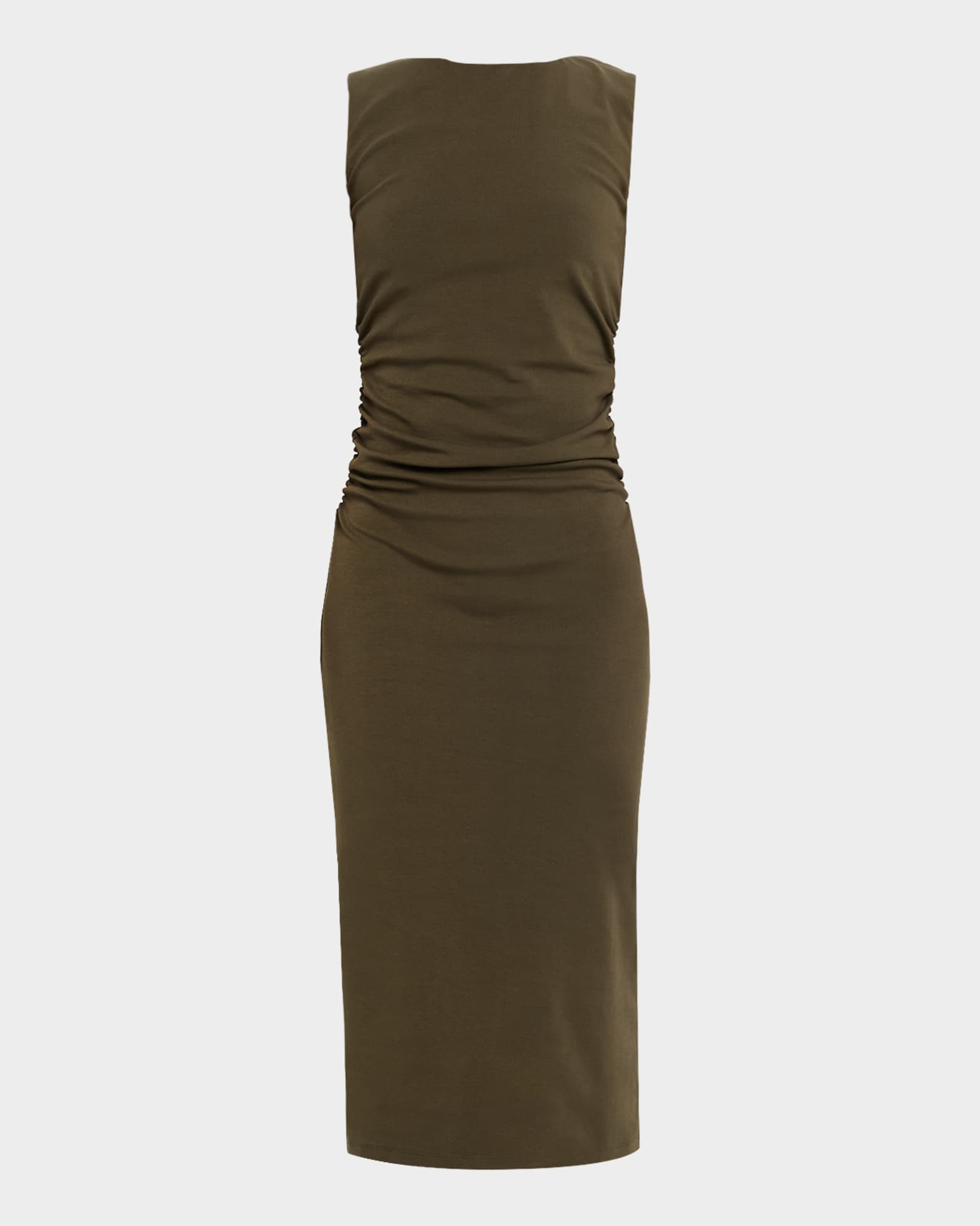 Charissa Stretch Cotton Midi Dress | Neiman Marcus