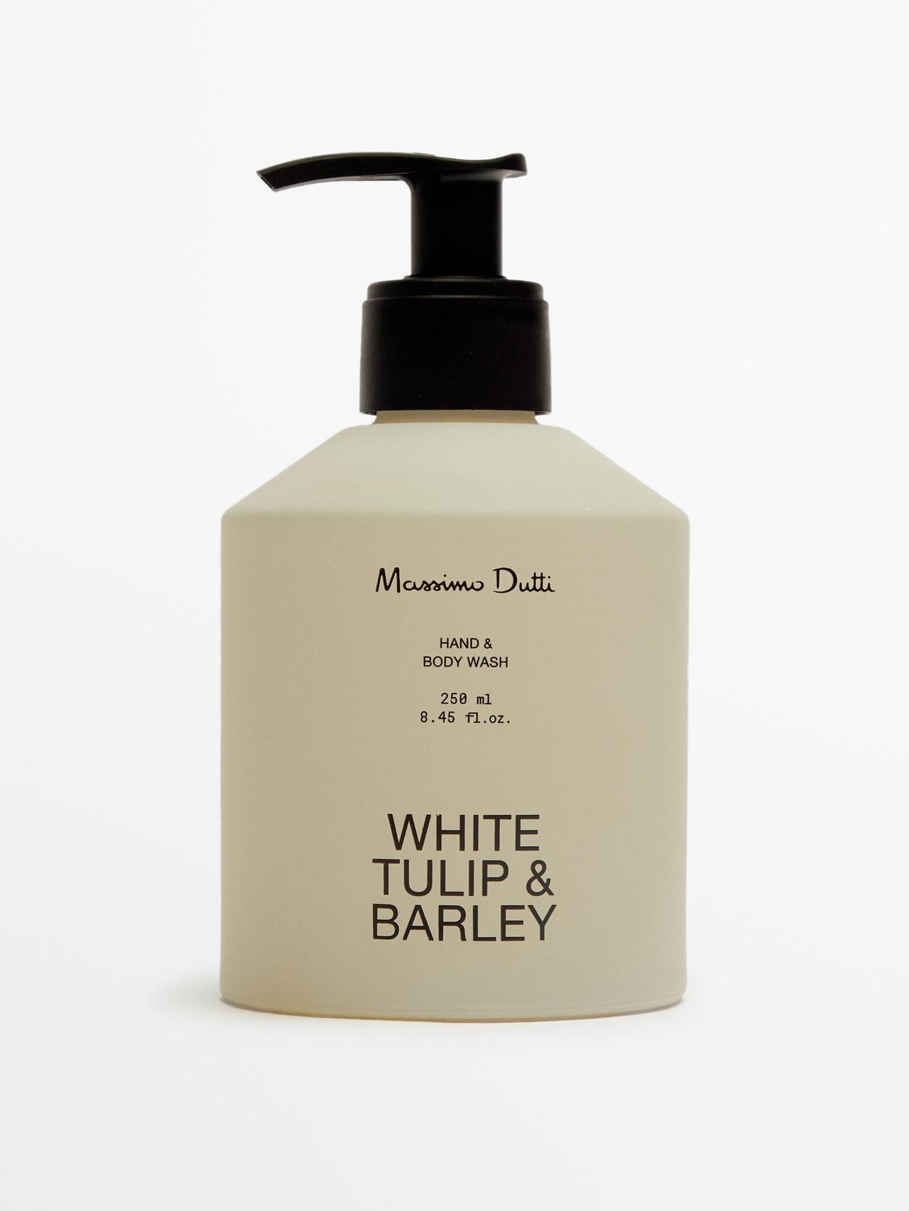 (250 ml) White Tulip & Barley liquid hand soap and body wash | Massimo Dutti US