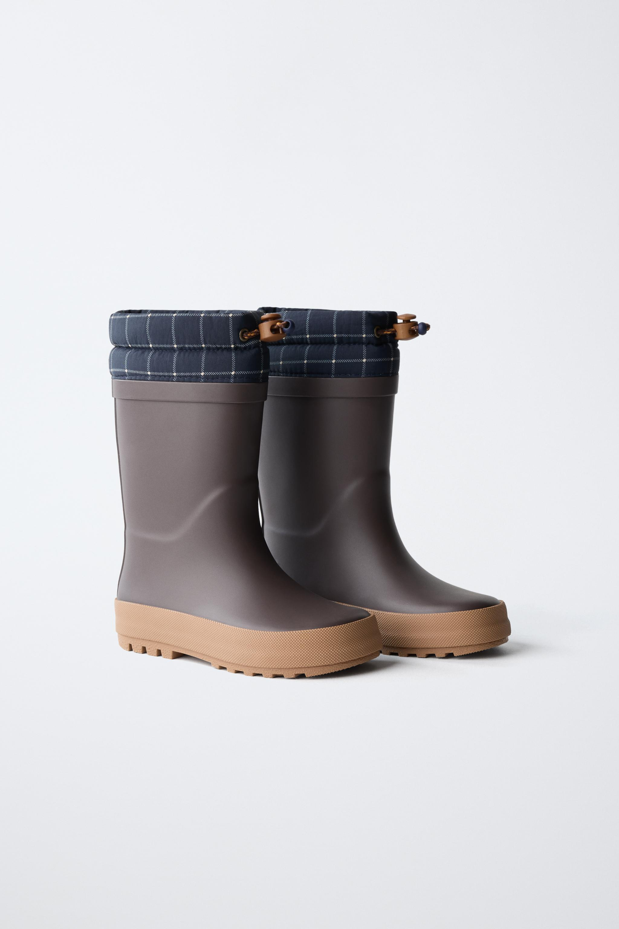 PLAID RAIN BOOTS | Zara US