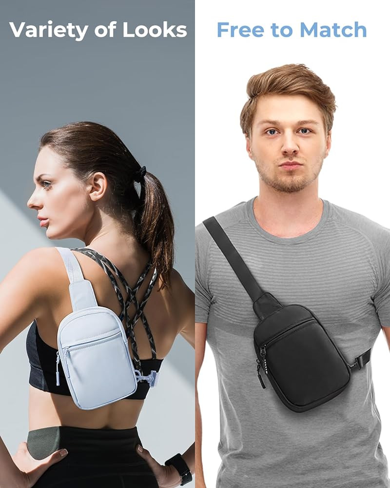 CHOLISS Small Sling Bag for Women and Men, Crossbody Bags Trendy Fanny Packs Chest Bag with Exten... | Amazon (US)