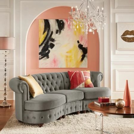 Shop elevated sofas for your new home! The Venuti 94.5'' Velvet Sofa is ON SALE and is under $900.

Keywords: Sofa, velvet sofa, living room, home

#LTKSaleAlert #LTKSeasonal #LTKHome