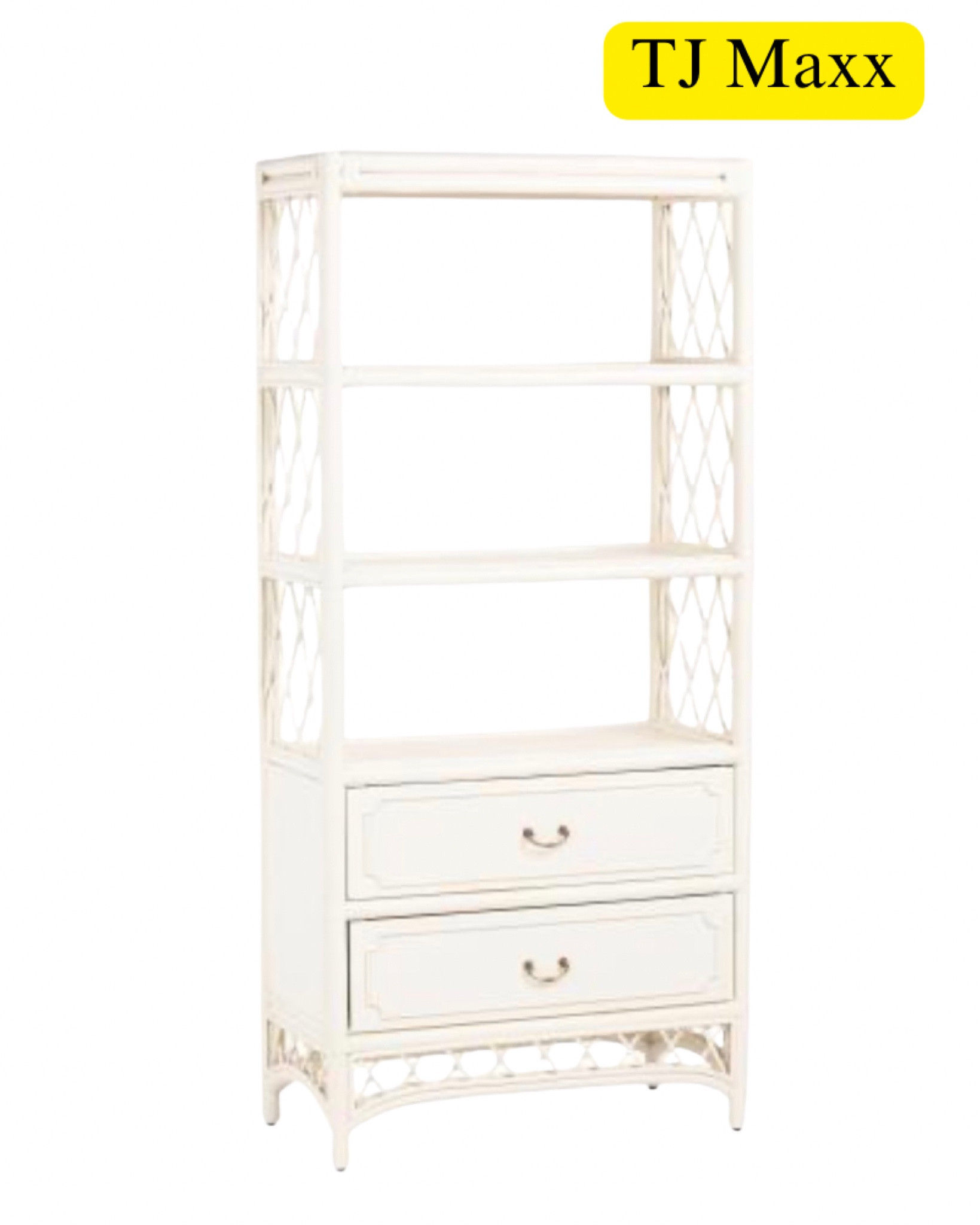 Lillian August woven shelf on sale at TJ Maxx, bedroom, kids, white, furniture, French, modern, coastal.

#LTKHome