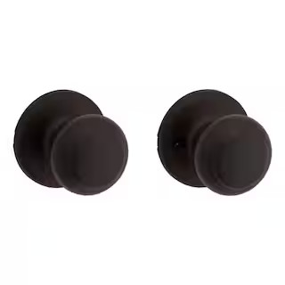 Cove Venetian Bronze Passage Door Knob for Hall or Closet featuring Microban Technology | The Home Depot