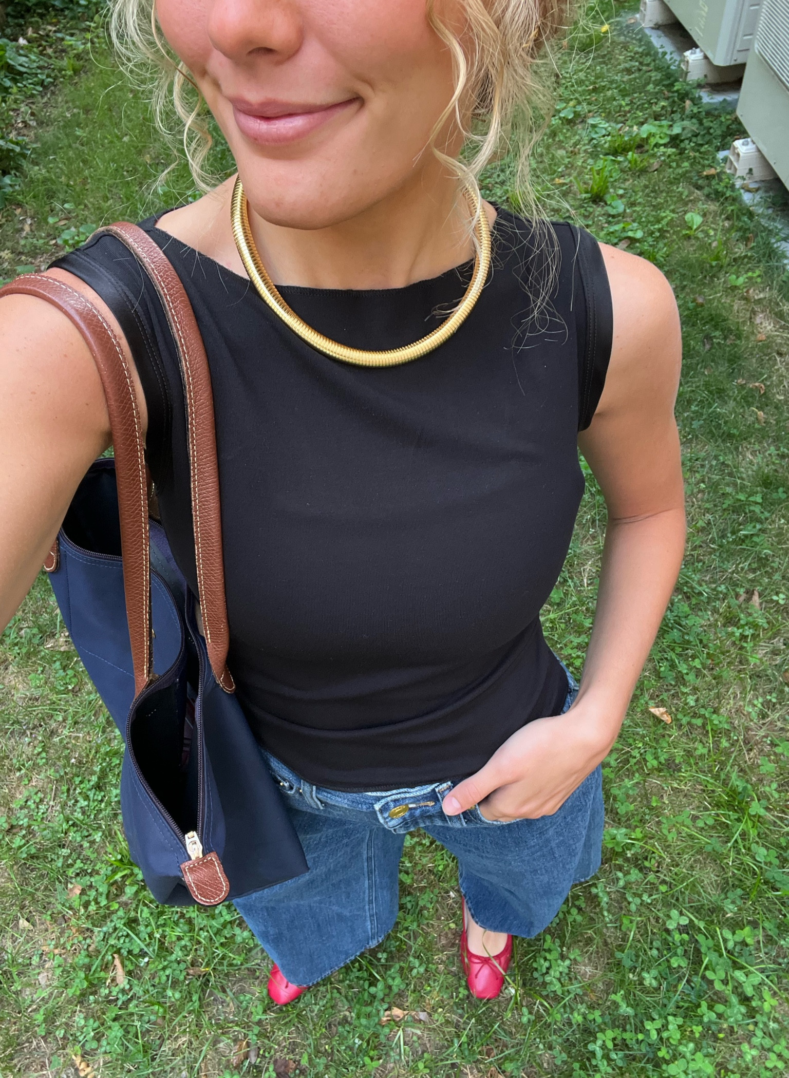 Outfit for transitioning into fall!!! Whole outfit is J.Crew and most if not all of these things are on sale ❣️❣️

// Labor Day sale, simple classic fall outfits, casual work outfits

#LTKSaleAlert #LTKFindsUnder100 #LTKSeasonal