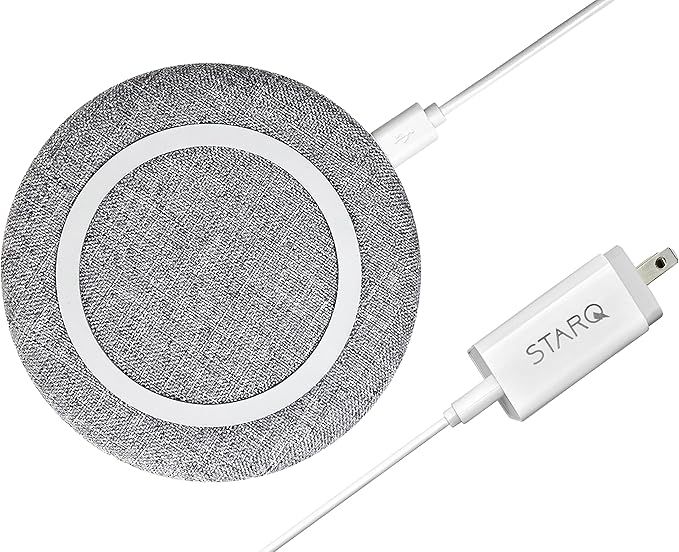 chargeONE | the modern fast wireless charger by Starq | fabric design |compatible with iPhone Xs,... | Amazon (US)