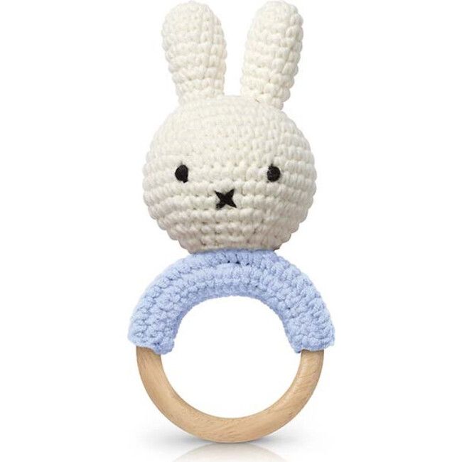 Miffy Teether Pastel Blue With Music | Maisonette