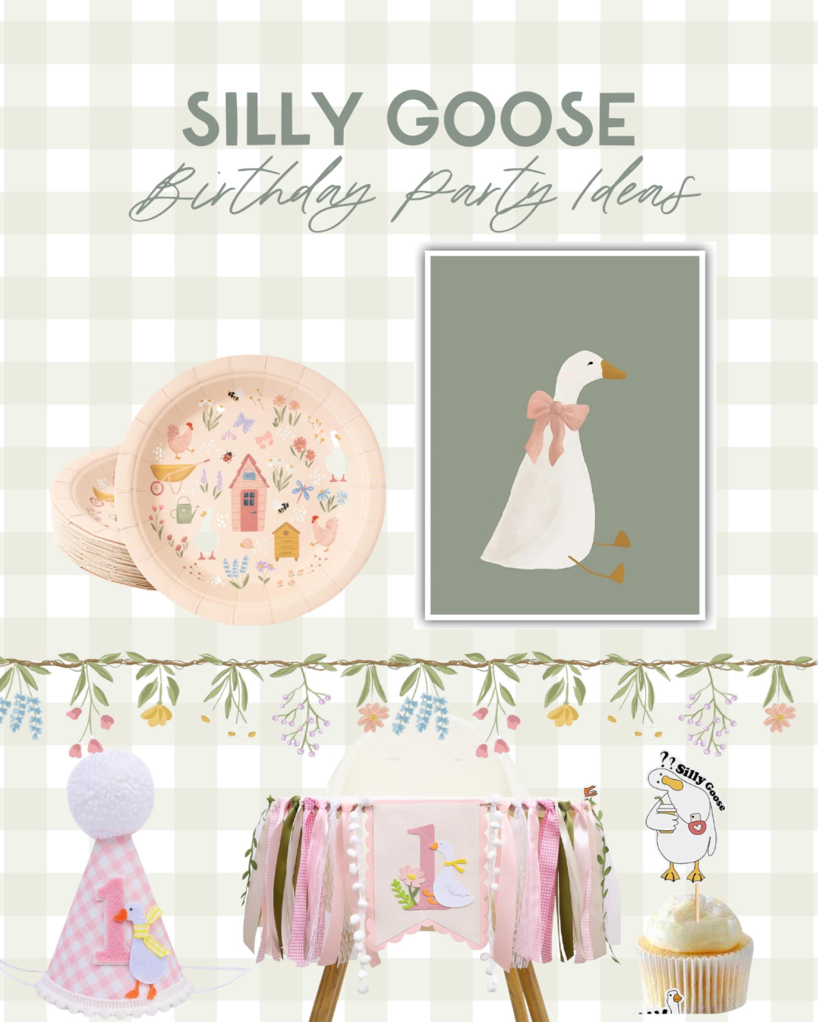 Silly goose first birthday, gingham, birthday party idea, baby’s first birthday, spring birthday party, green birthday, floral birthday party, girly party ideas

#LTKParties #LTKSeasonal