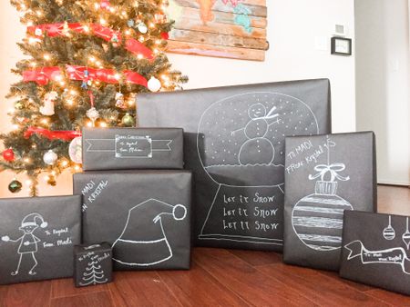 Chalkboard Holiday Gift Wrapping 

#LTKHoliday