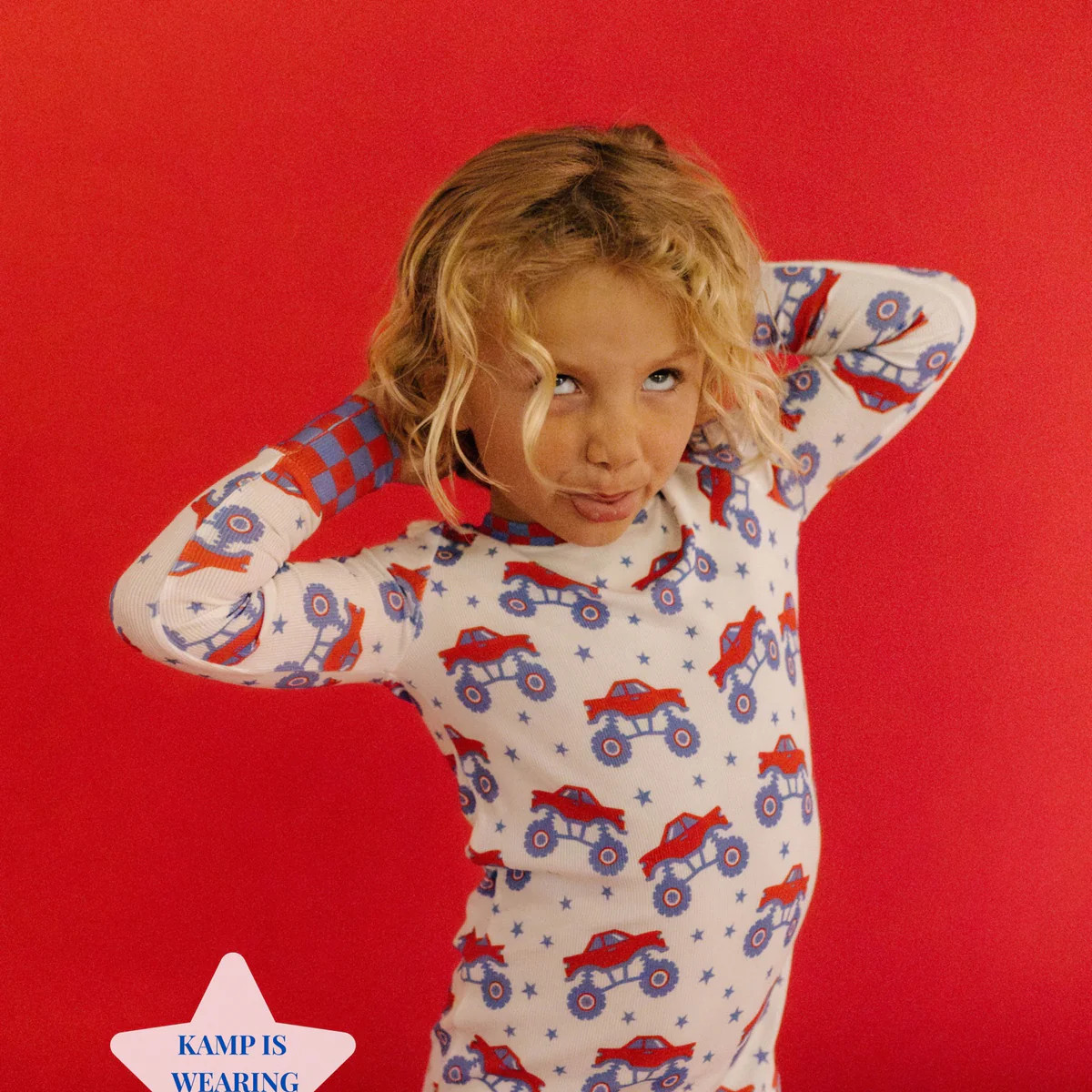 Monster Truck Kids Bamboo Pajama Set | Staykation | Staykation