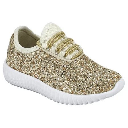 Forever Link Remy Women Sequin Lightweight Glitter Sneakers Cross Training Shoes | Walmart (US)
