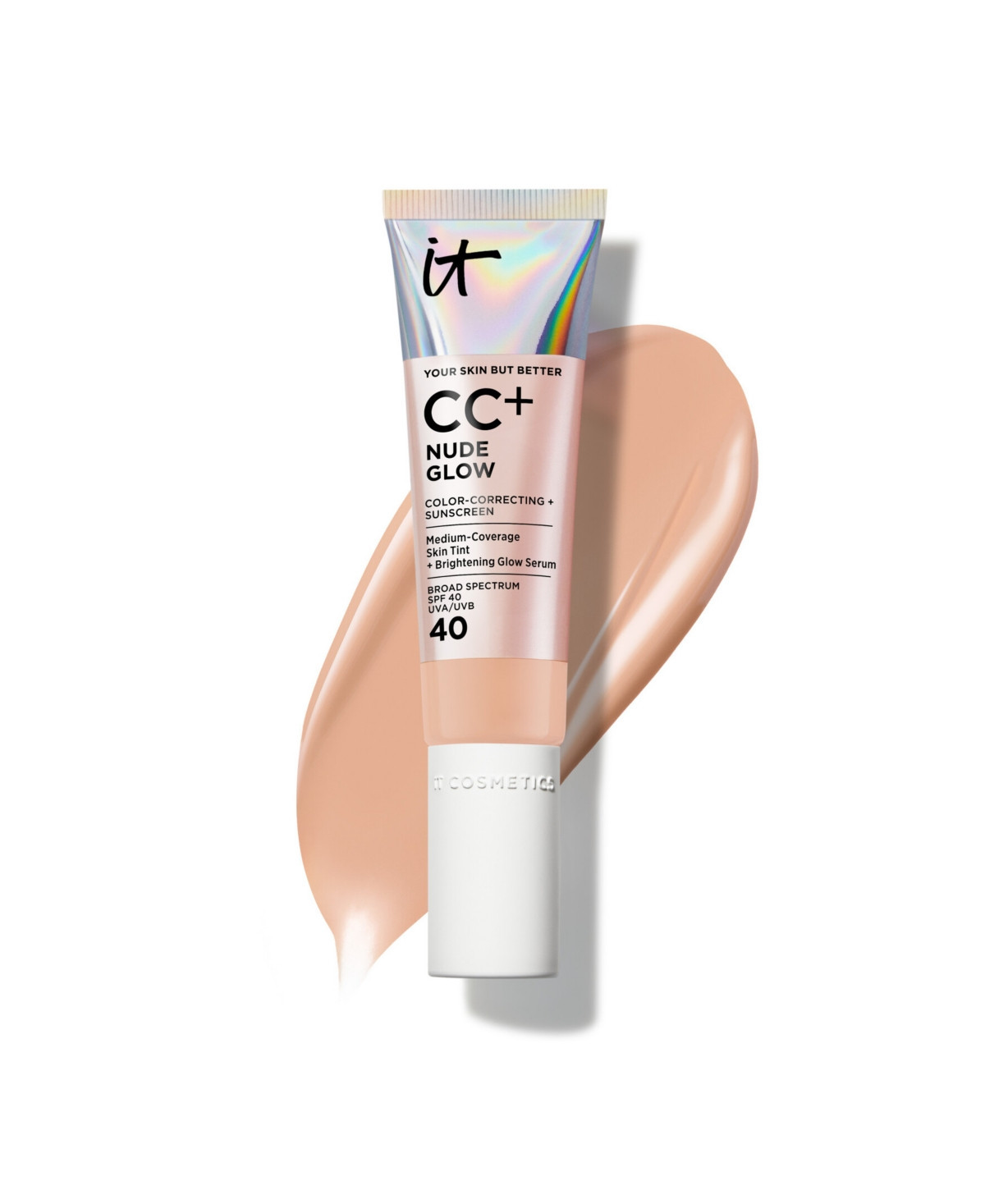 It Cosmetics Cc+ Nude Glow Lightweight Foundation + Glow Serum Spf 40 - Neutral Medium | Macy's
