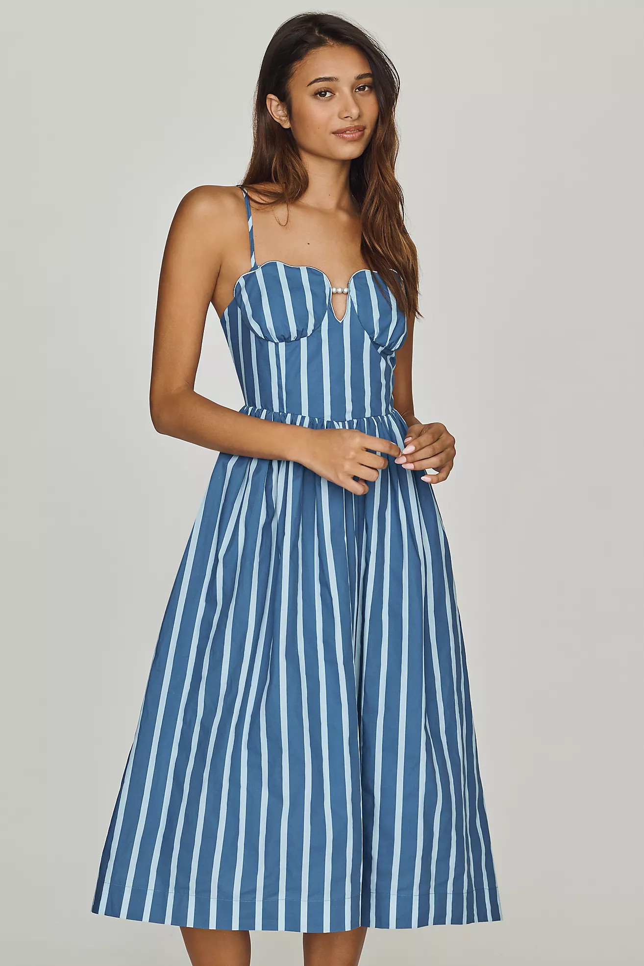English Factory Marine Midi Dress | Anthropologie (US)