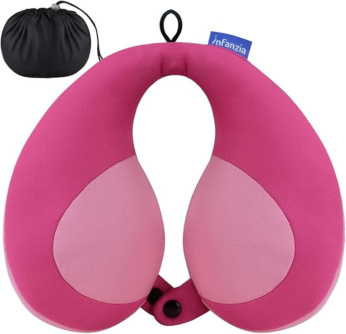 INFANZIA Kids Chin Supporting Travel Neck Pillow, Helps Support Head and Neck, Comfortably Design... | Amazon (US)