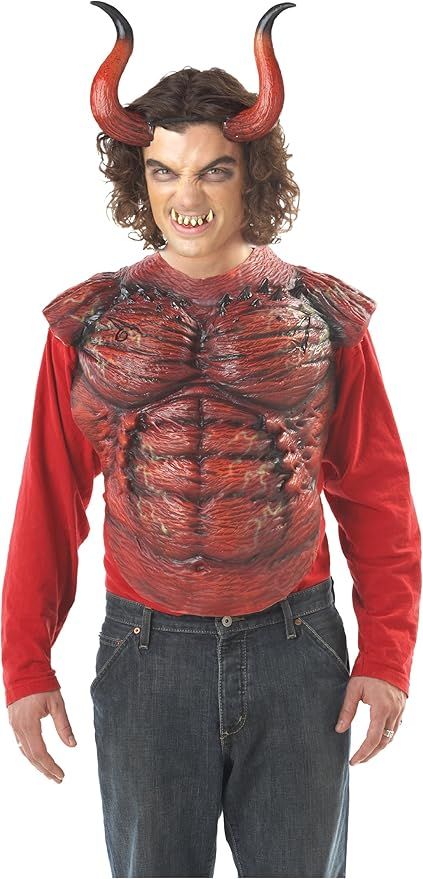 California Costumes Men's Hellion Horns W/Teeth Costume Accessory | Amazon (US)