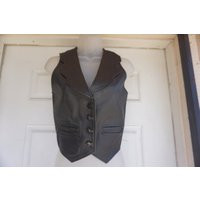 Black Leather Vest Top That Buttons in The Front. Size Small Motorcycle Biker Style 80S 90S 1980S 19 | Etsy (US)