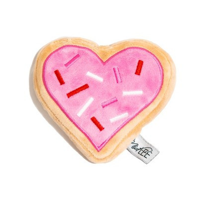 Pink Heart Sugar Cookie Plush Valentine's Dog Toy- Small Stuffed Present | Target