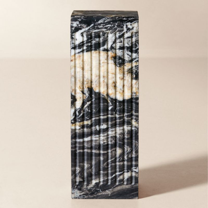 Albi Black Marble Side Table + Reviews | CB2 | CB2