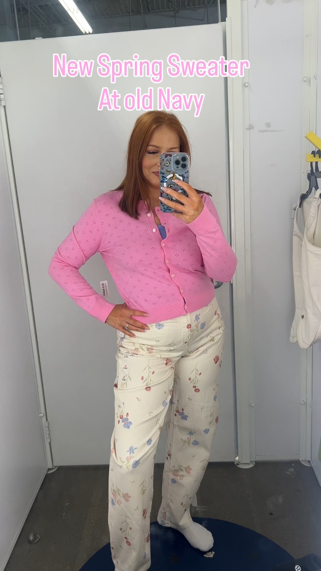 This spring sweater is a look alike
To one I wanted at Alo! The pointelle is amazing!! 