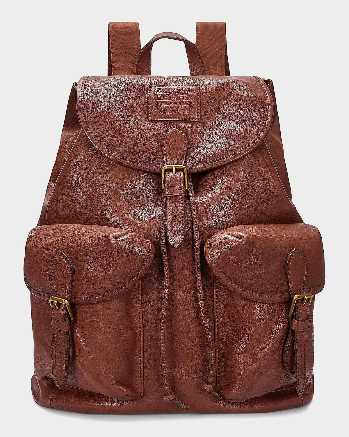 Men & apos;s Heritage Large Leather Backpack | Neiman Marcus