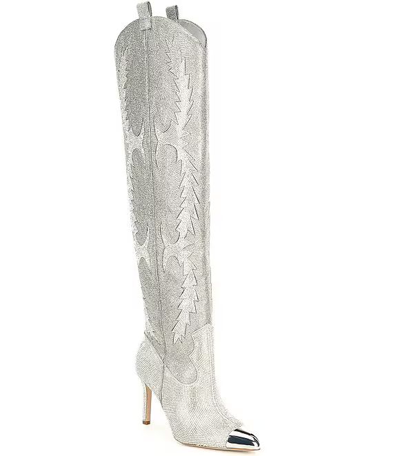 Gianni Bini20th Anniversary Collection KatyannaTwo Rhinestone Embellished Over-the-Knee Western D... | Dillards