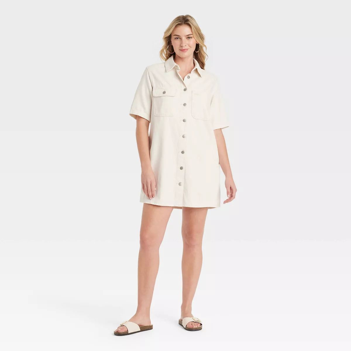 Women's Short Sleeve Mini Shirtdress - Universal Thread™ | Target