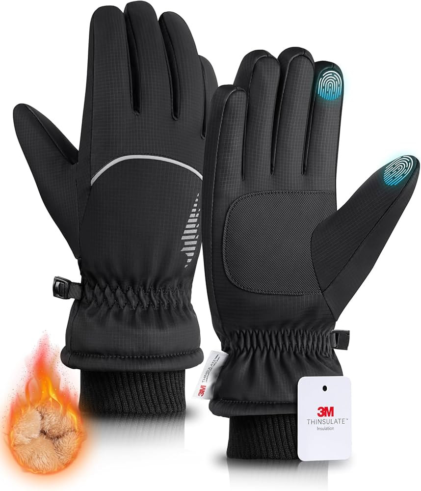 rivmount Winter Gloves Women Men, Thermal Ski Gloves for Cold Weather with Warm, Waterproof, Touc... | Amazon (US)