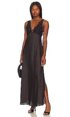 Free People x Intimately FP Country Side Maxi Slip In Hot Fudge from Revolve.com | Revolve Clothing (Global)
