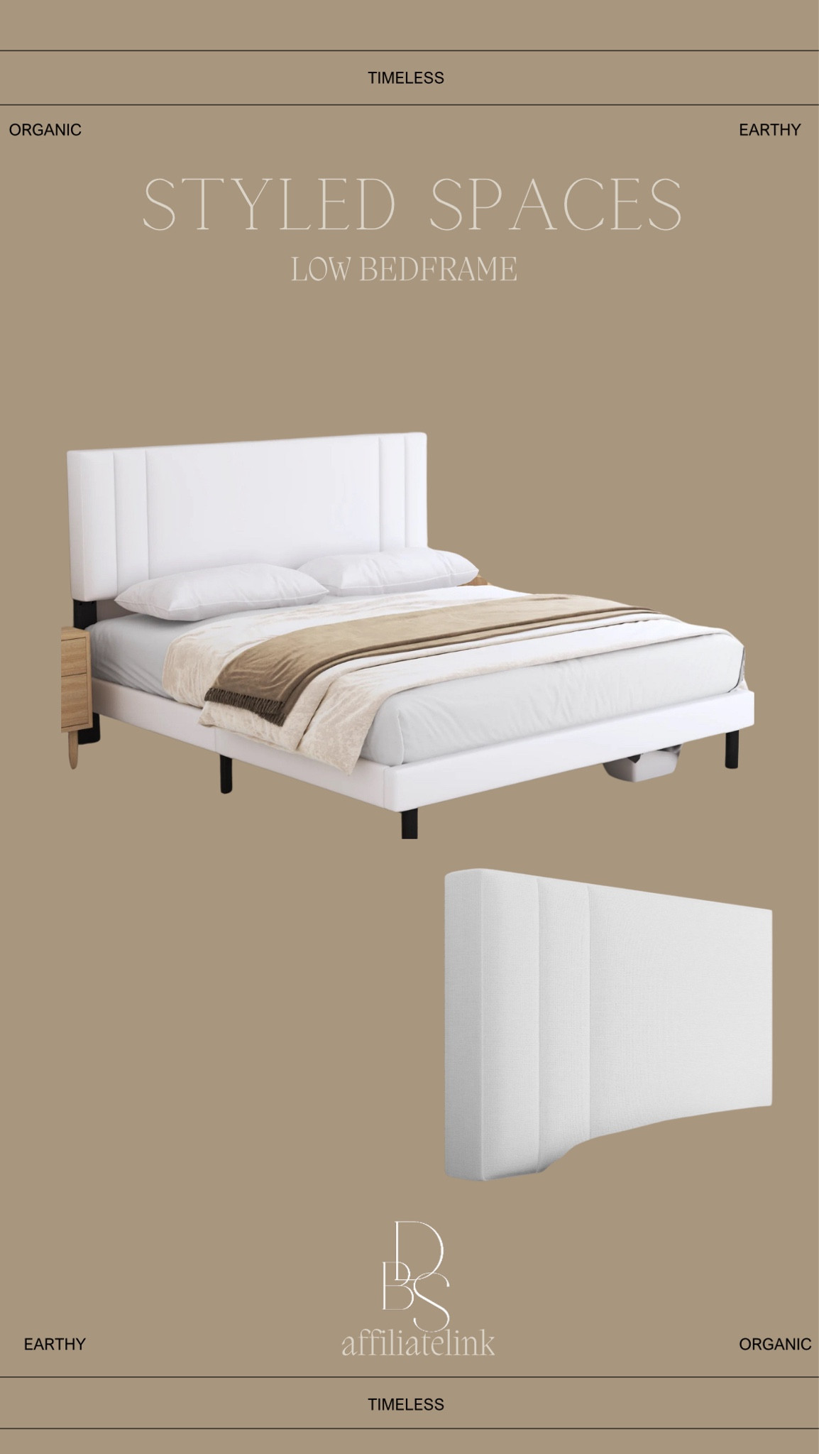 Low bed frame with soft headboard 🤍 

Walmart finds, Walmart home, home finds, bedroom, bed frame, white bed frame 

#LTKHome #LTKStyleTip