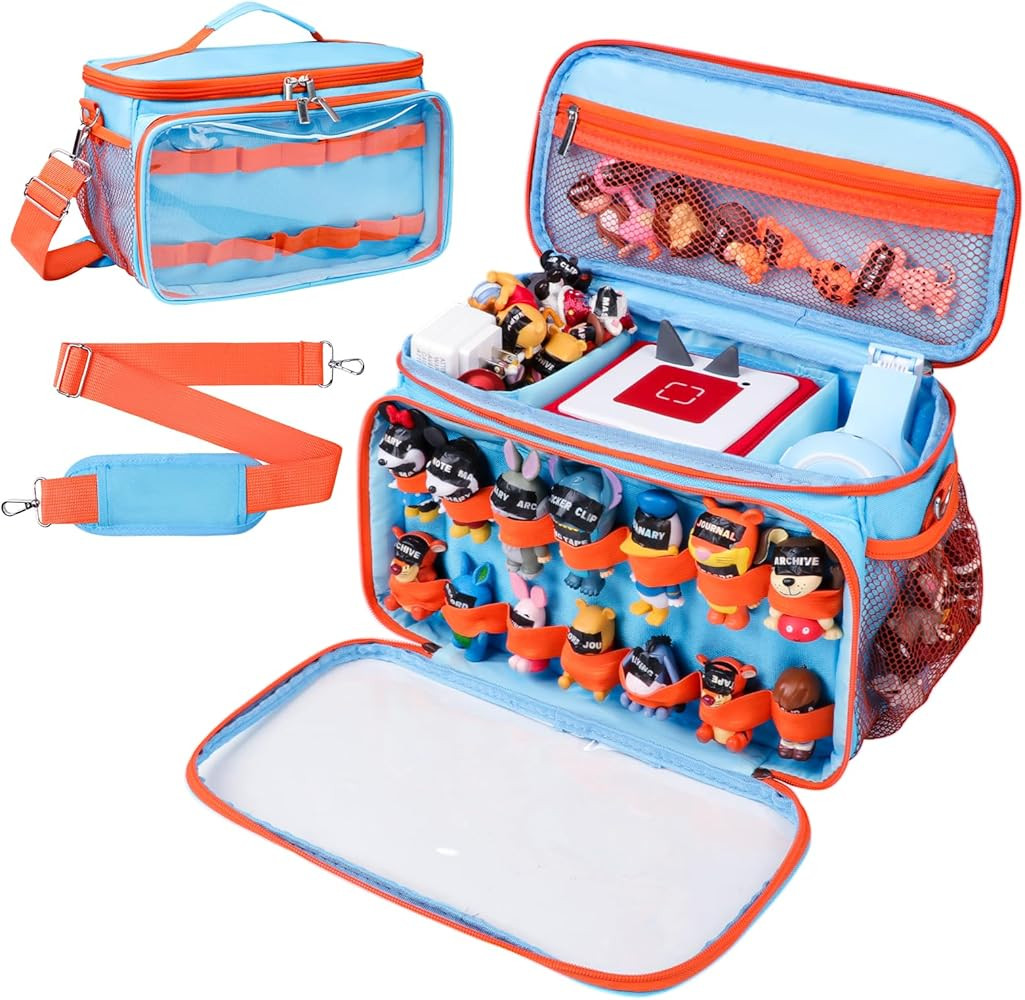 Carrying Case Compatible with Tonies Box with Clear Front Window, Large Storage Bag with 14 Elast... | Amazon (US)