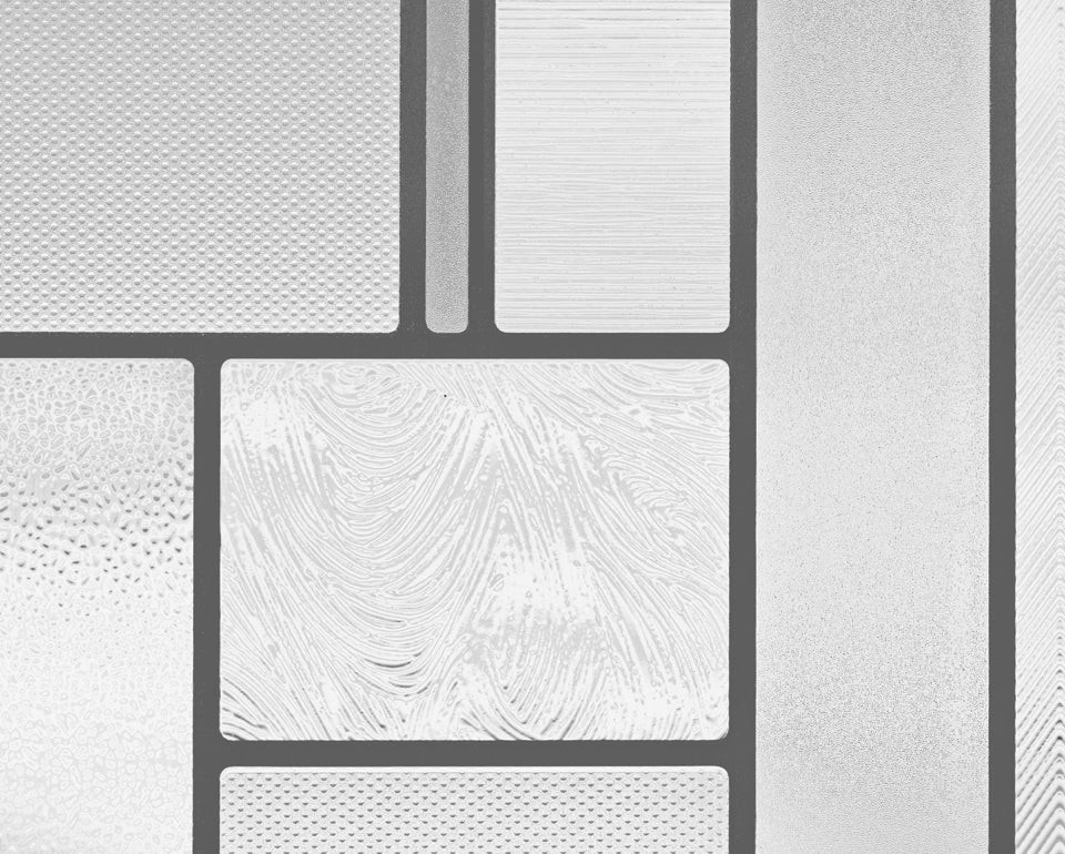 Skyline | Window Film with Textured Leaded Glass Pattern | Made in USA | Artscape