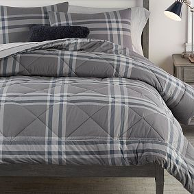 Xander Plaid Comforter | Pottery Barn Teen