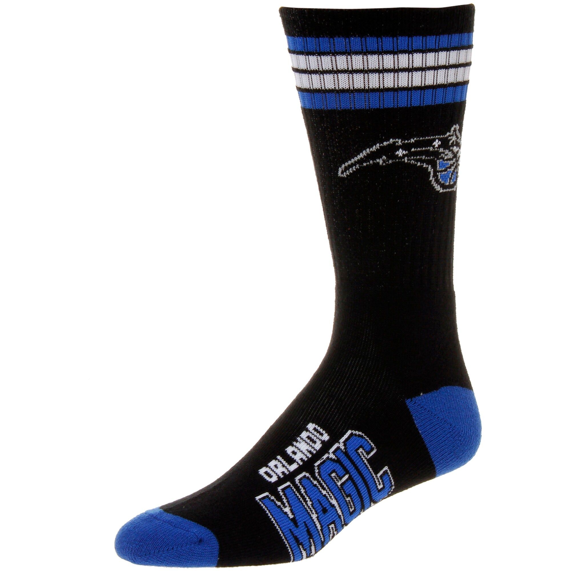 Men's Orlando Magic For Bare Feet 4-Stripe Deuce Socks | NBA Shop