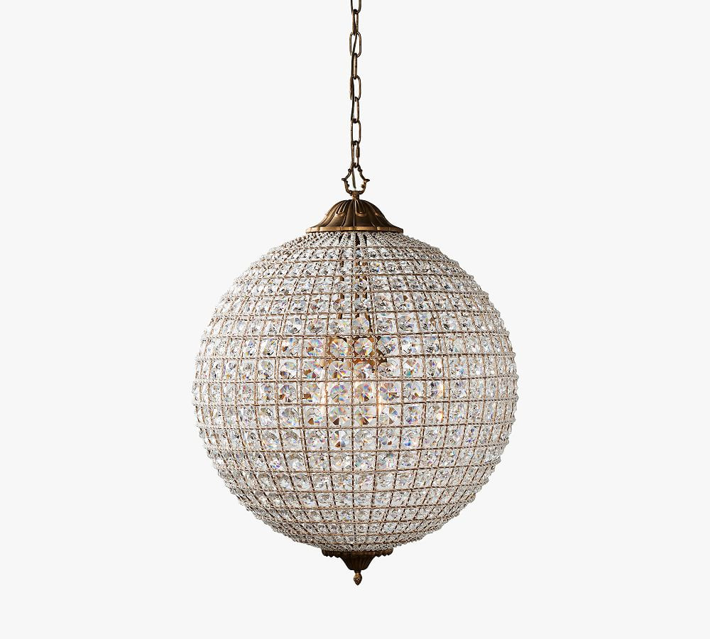 Hersch Crystal Round Chandelier | Pottery Barn (US)