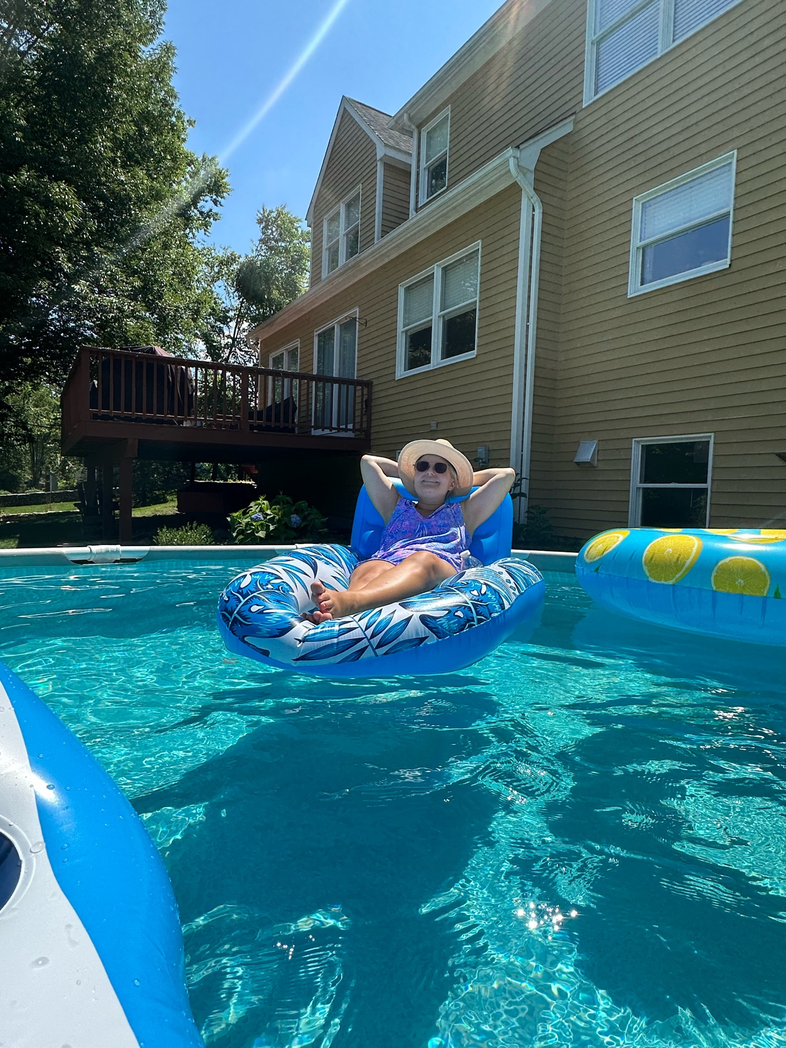 Summer time happiness. Pool life is best life. 

#LTKHome #LTKSeasonal #LTKSwim