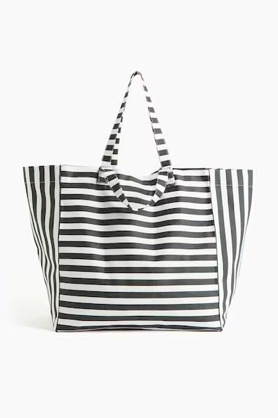 H & M - Strandtasche aus Canvas - Grau - Damen | H&M (DE, AT, CH, NL, FI)