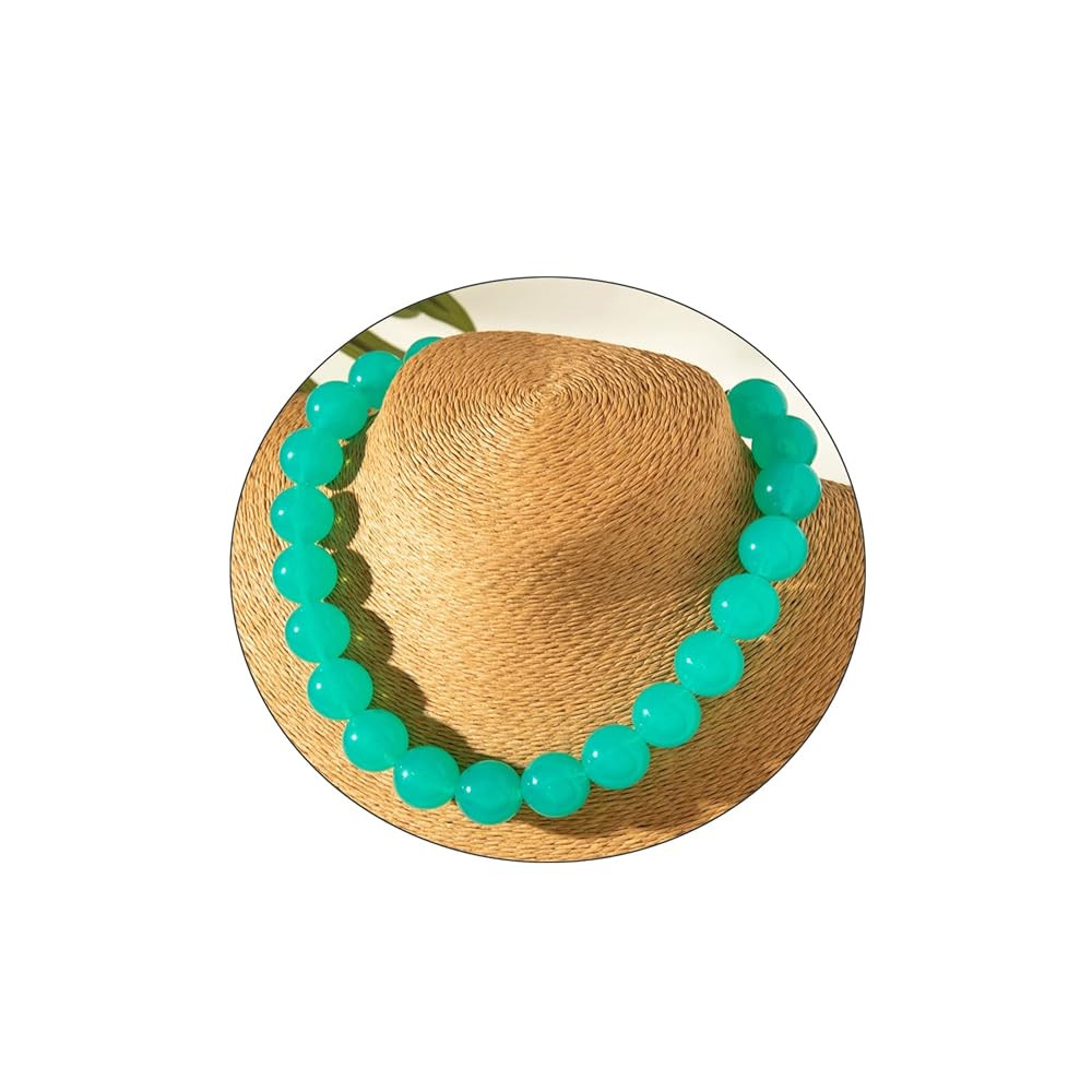 Colorful Chunky Beaded Necklace for Women Acrylic Bead Choker Necklaces Fashion Large Round Beads... | Amazon (US)