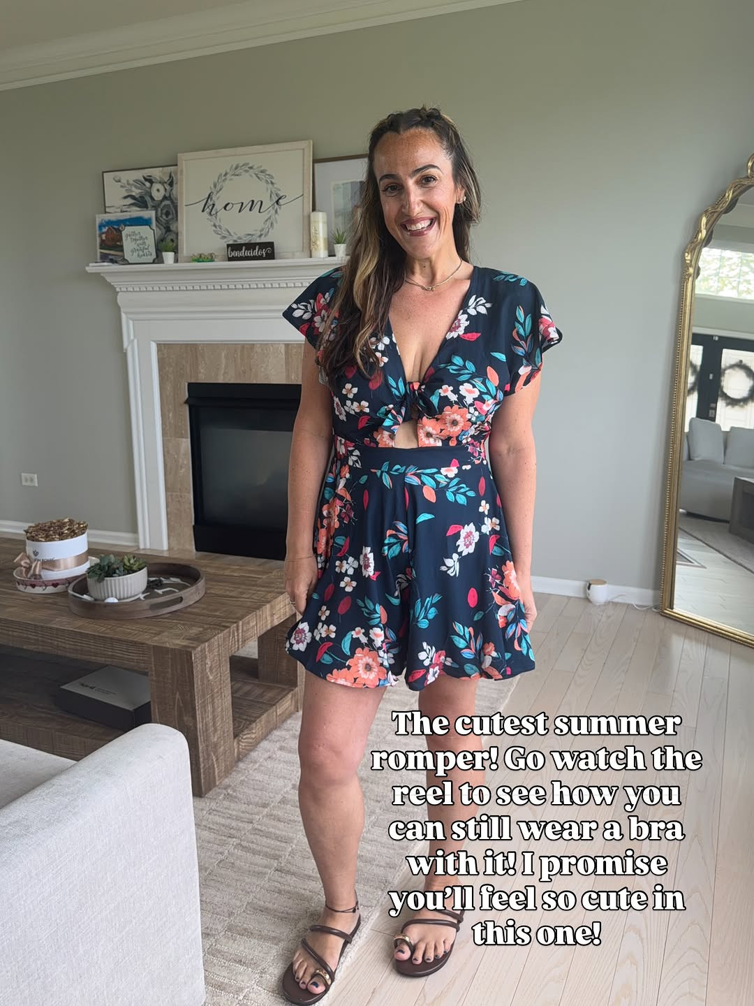 Great festival outfit or great look for those concerts on the green!  
Stay cool while you know you look gooood! So comfortable as well.  
Wearing a medium. 
#festivaloutfit #summerconcertoutfit #floralromper #romper #summeroutfit 

 #LTKootd #LTKOver40 #LTKMidsize