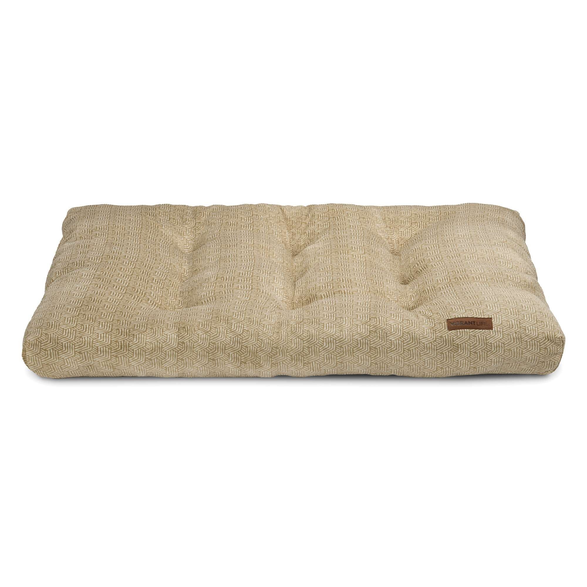 Vibrant Life Extra Large Dog Bed, Tufted Plush Tan 38" x 48" - Walmart.com | Walmart (US)