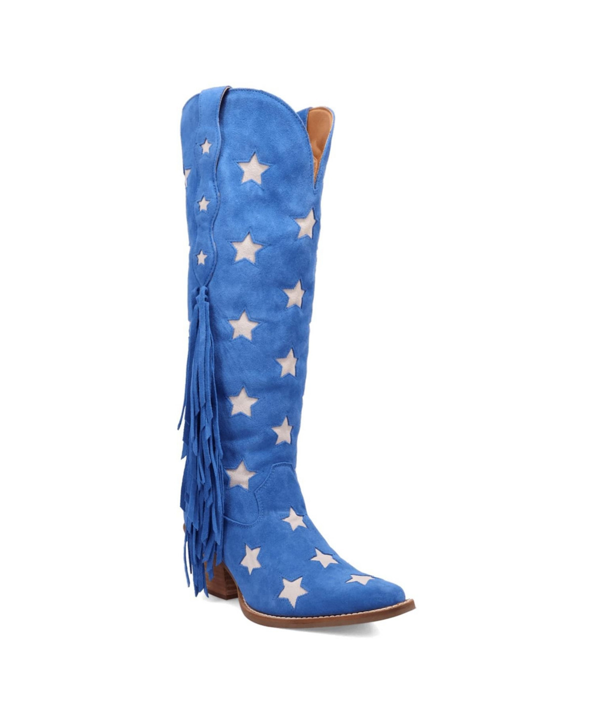 Dingo Women's Super Star Suede Boot - Blue | Macy's